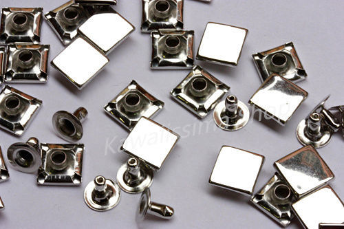 Borchie sfuse quadrate 10mm - quadrate,